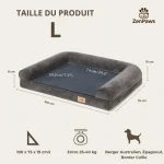 Lit orthopédique L Coussin orthopédique pour chien taille L