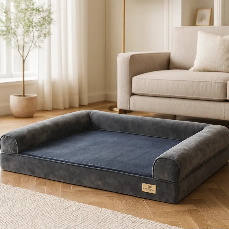 Photo produit lit orthopédique pour chien Lit Orthopédique ZenPaws – Soutien & Confort Premium