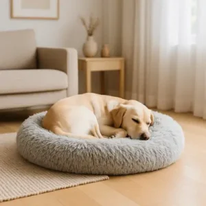 Panier apaisant ultra doux pour chien – Confort et anti-stress