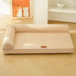 Coussin avec boudin de couleur beige Coussin relax avec appui-tête beige