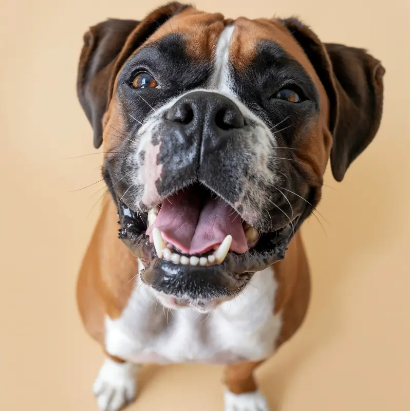 Phtoto montrant un chien heureux - bien-être animal