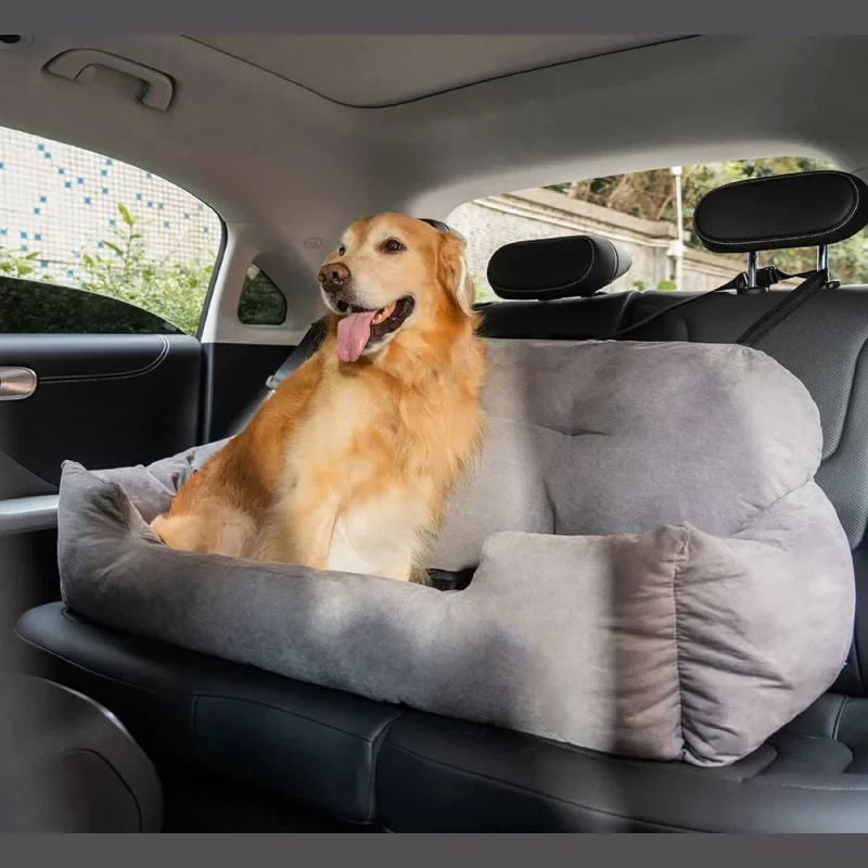 Siège auto pour chien Siège auto Premium - Grand lit de voyage pour chien ZenPaws - confort absolu et sécurité