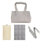 Sac de Transport Confort pour Petit Chien – Cabas Doublé Coussin & Matelas | Sécurisé, Respirant & Confort Absolu gris Sac de Transport Confort pour Petit Chien – Cabas Doublé Coussin & Matelas | Sécurisé, Respirant & Confort Absolu gris crème - ensemble sac, coussin, attache de sécurité