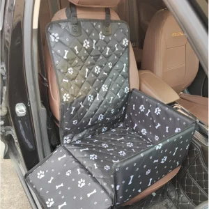 Panier Chien Voiture Haute Sécurité : Protection Intégrale Matelassée en Tissu Oxford 600D